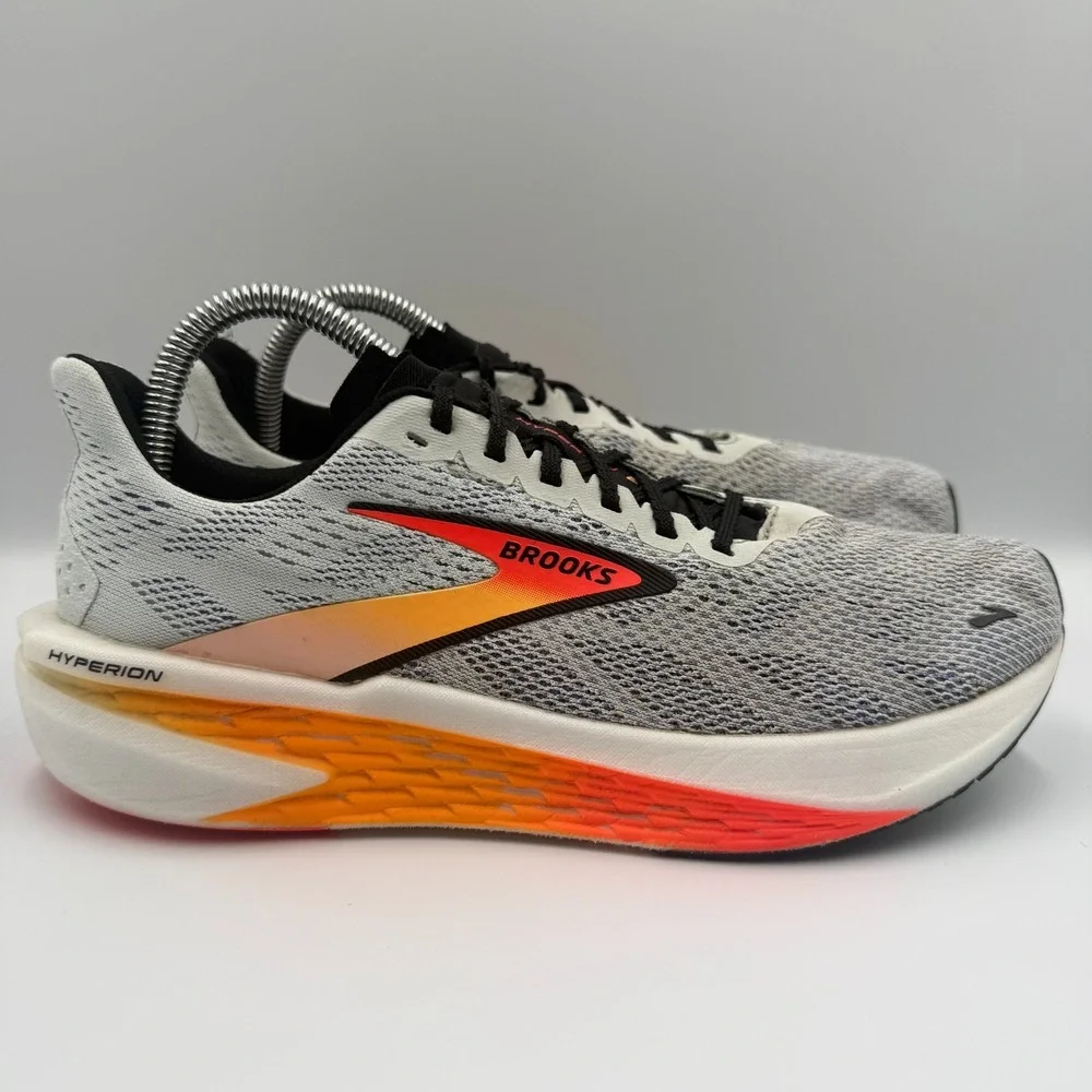 Brooks Hyperion‎ Max 2 Womens Size 9 White Orange Athletic Running Shoes Sneaker